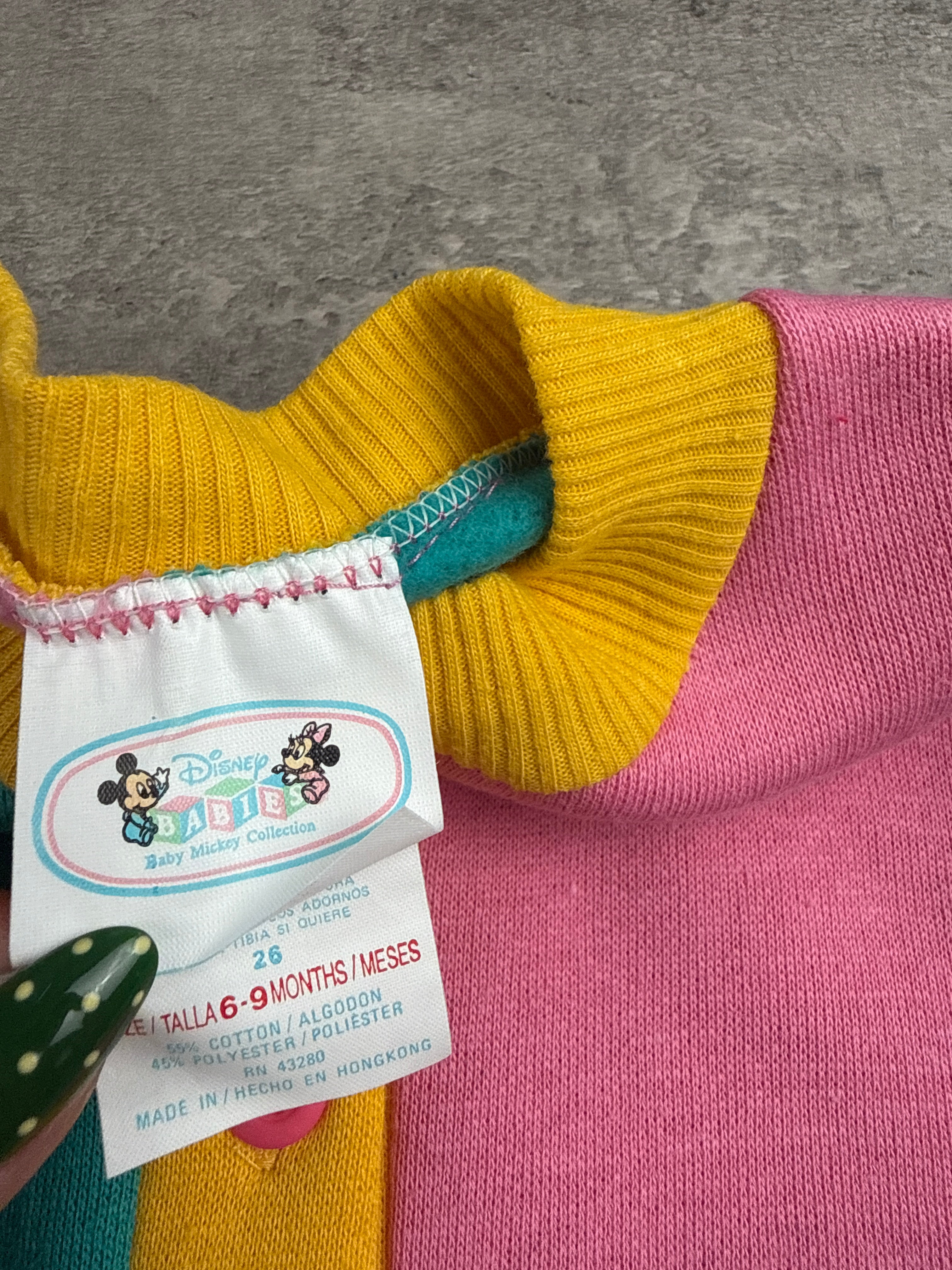 Vintage Deadstock Disney Babies Romper 12-18 Mo