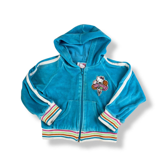 Vintage Hello Kitty Zip Up Hoodie 2T