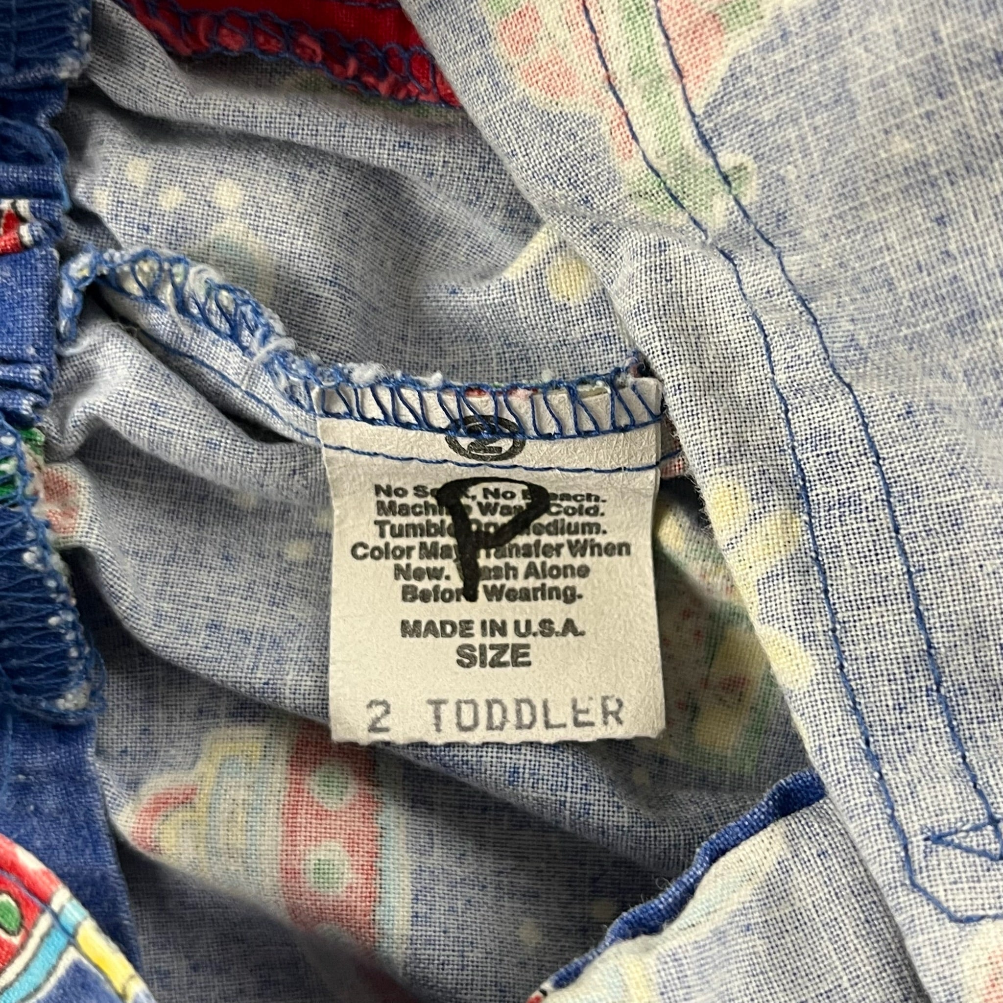 Vintage OshKosh Submarine Print Shortalls 12 Months