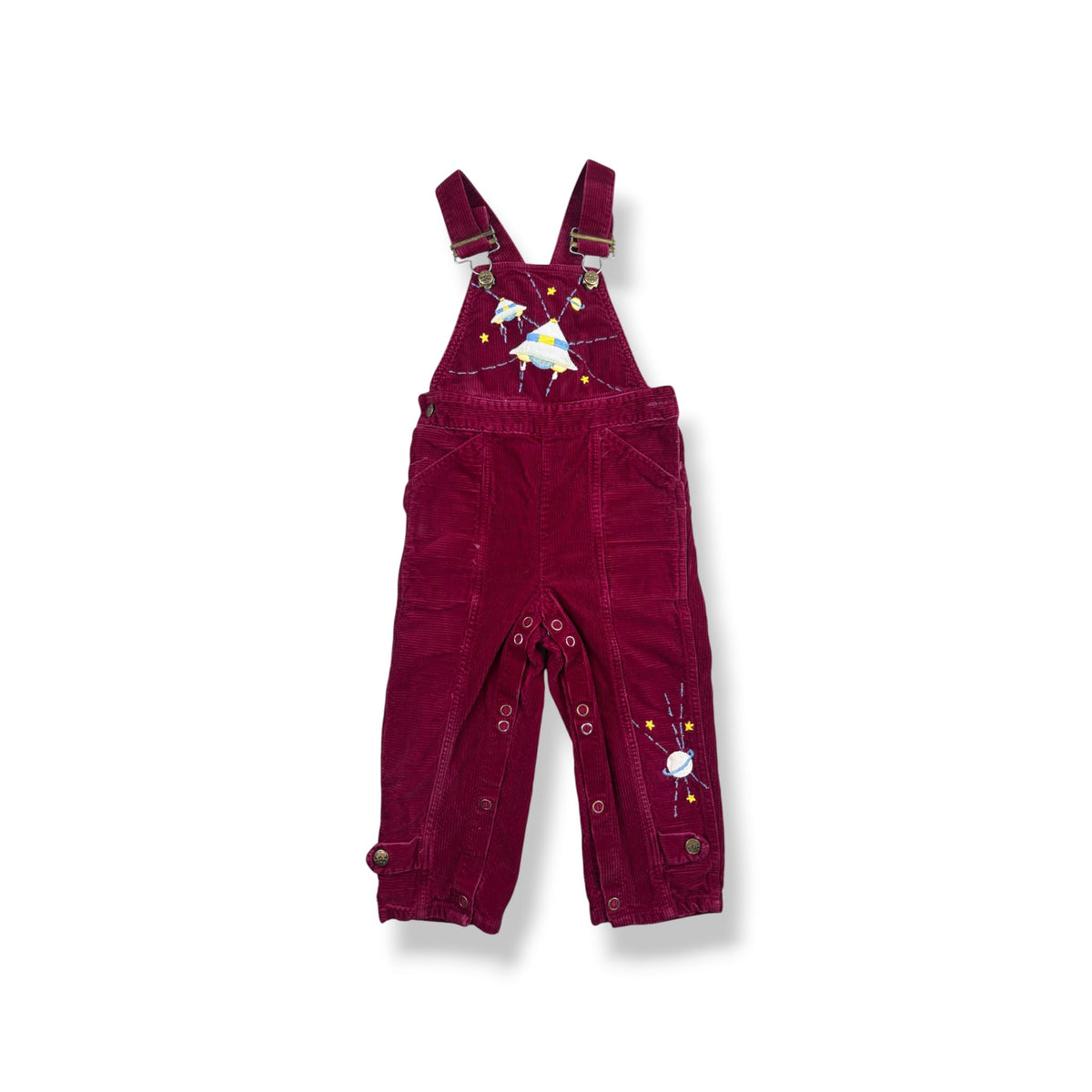 Vintage Spaceship Overalls 2T