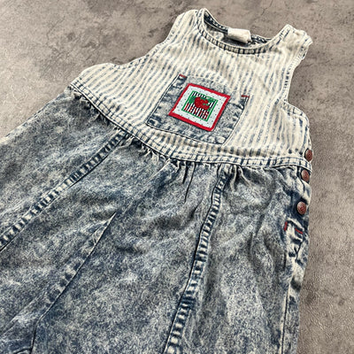 Vintage Little Levis Acid Wash Romper 4/5T