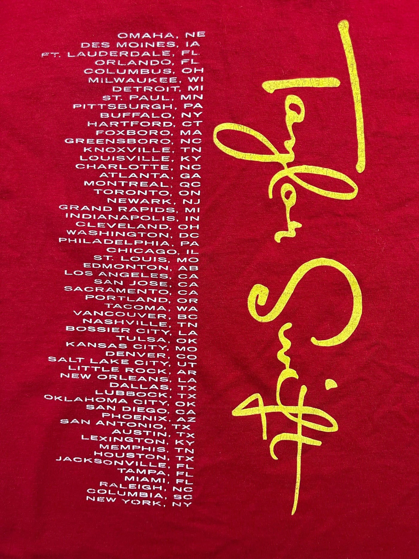 Taylor Swift 2011 Concert Tee Youth Medium