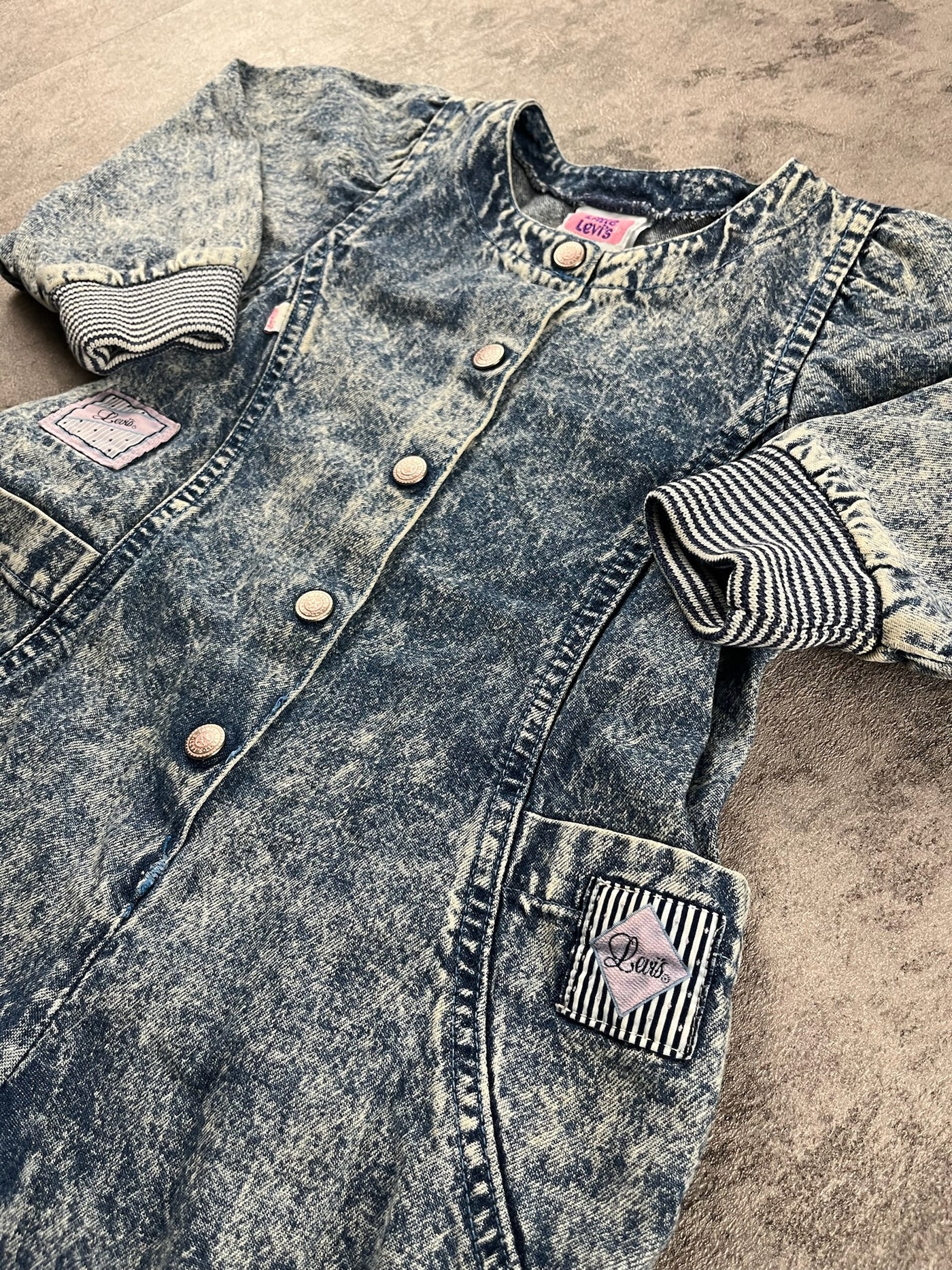 Vintage Little Levis Denim Romper 2T