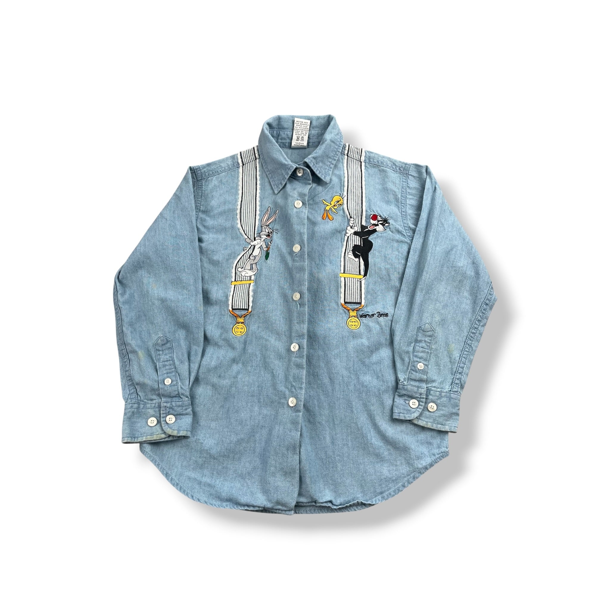 Vintage Looney Tunes Button Up 6-8