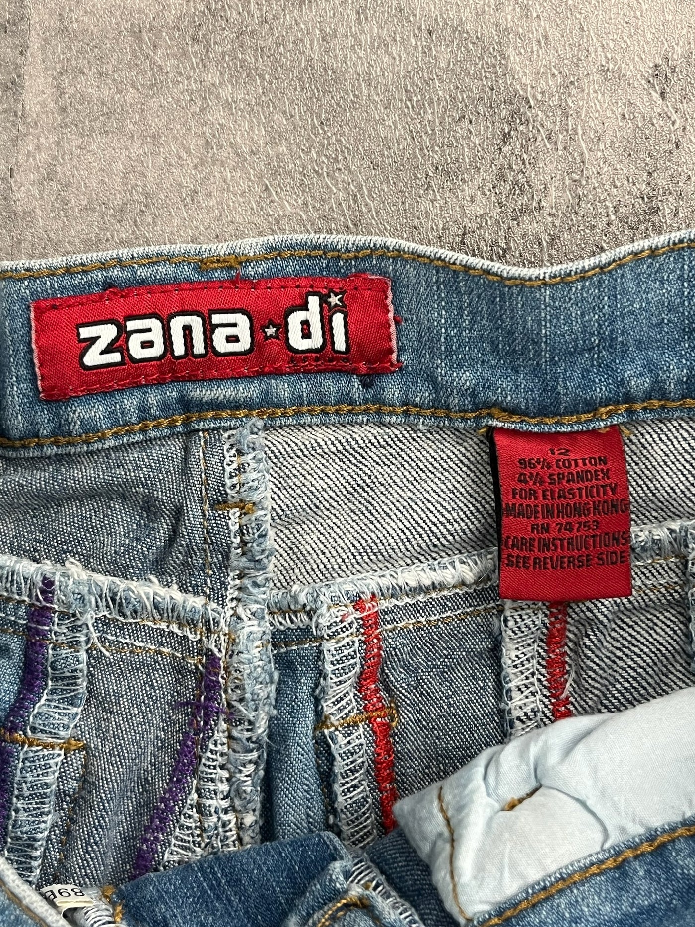 Y2K Pinstriped Zana Di Jeans