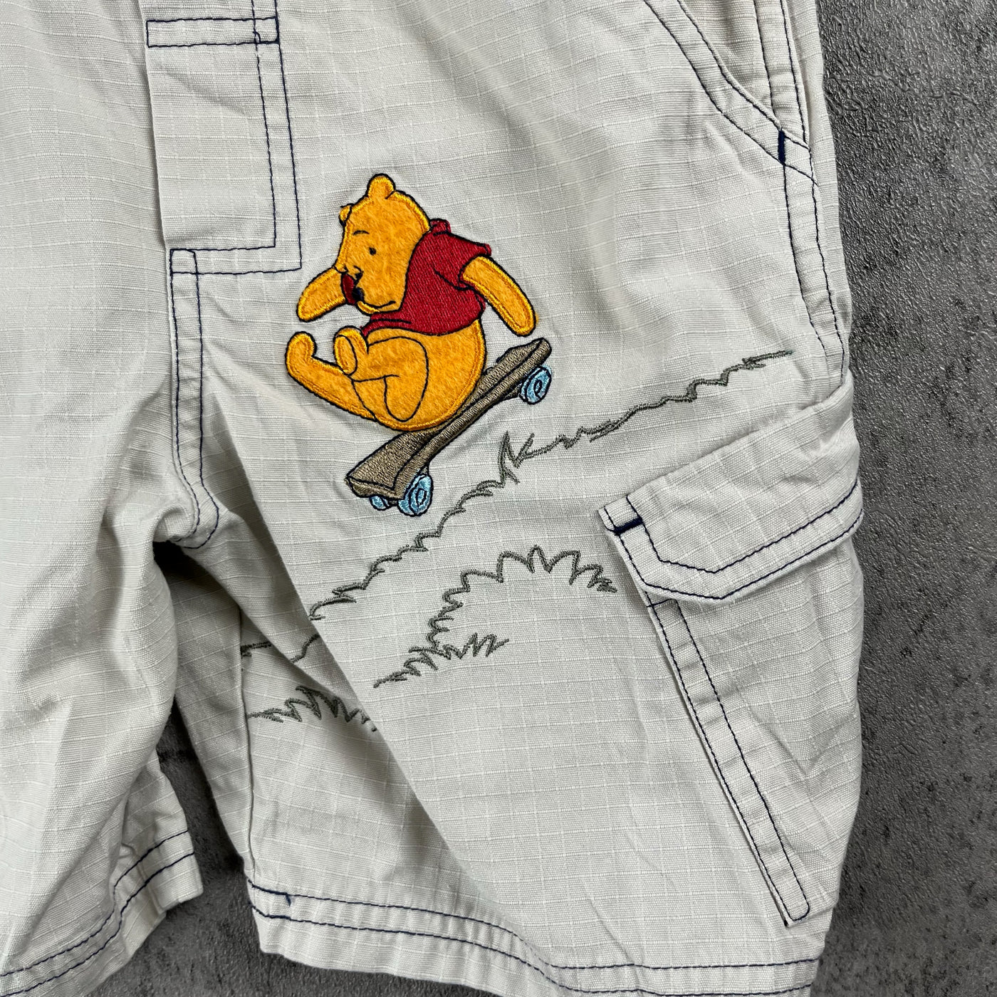 Vintage Winnie The Pooh Shortalls 3/4T