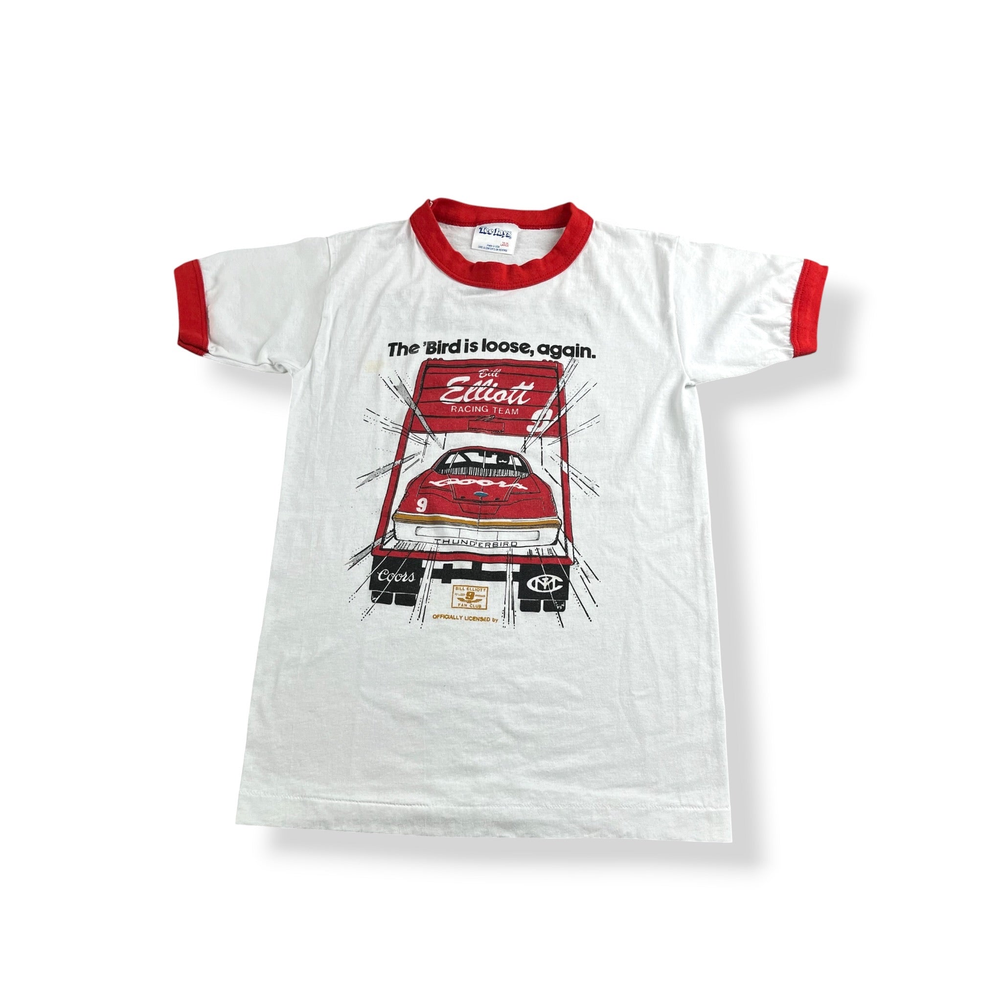 Vintage Coors Bill Elliot Ringer Youth Medium