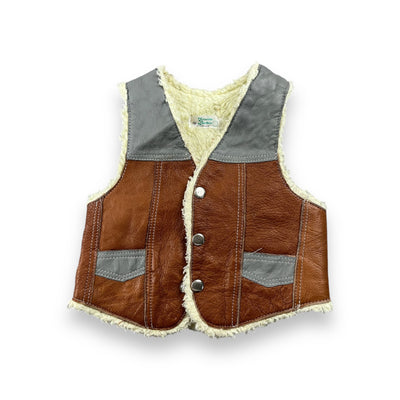 Vintage Leather Vest 2T