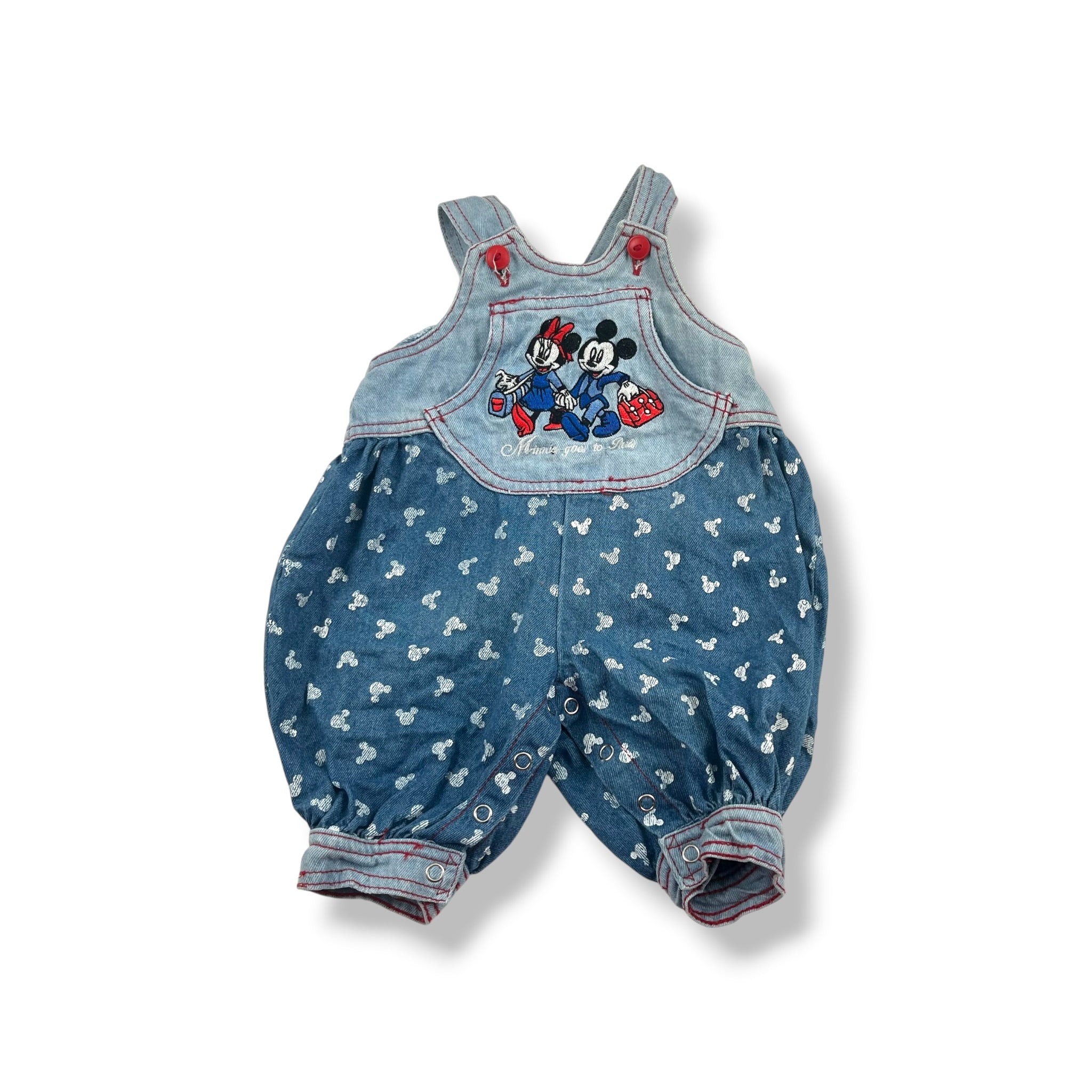 Vintage Mickey & Minnie Romper 9 Mo