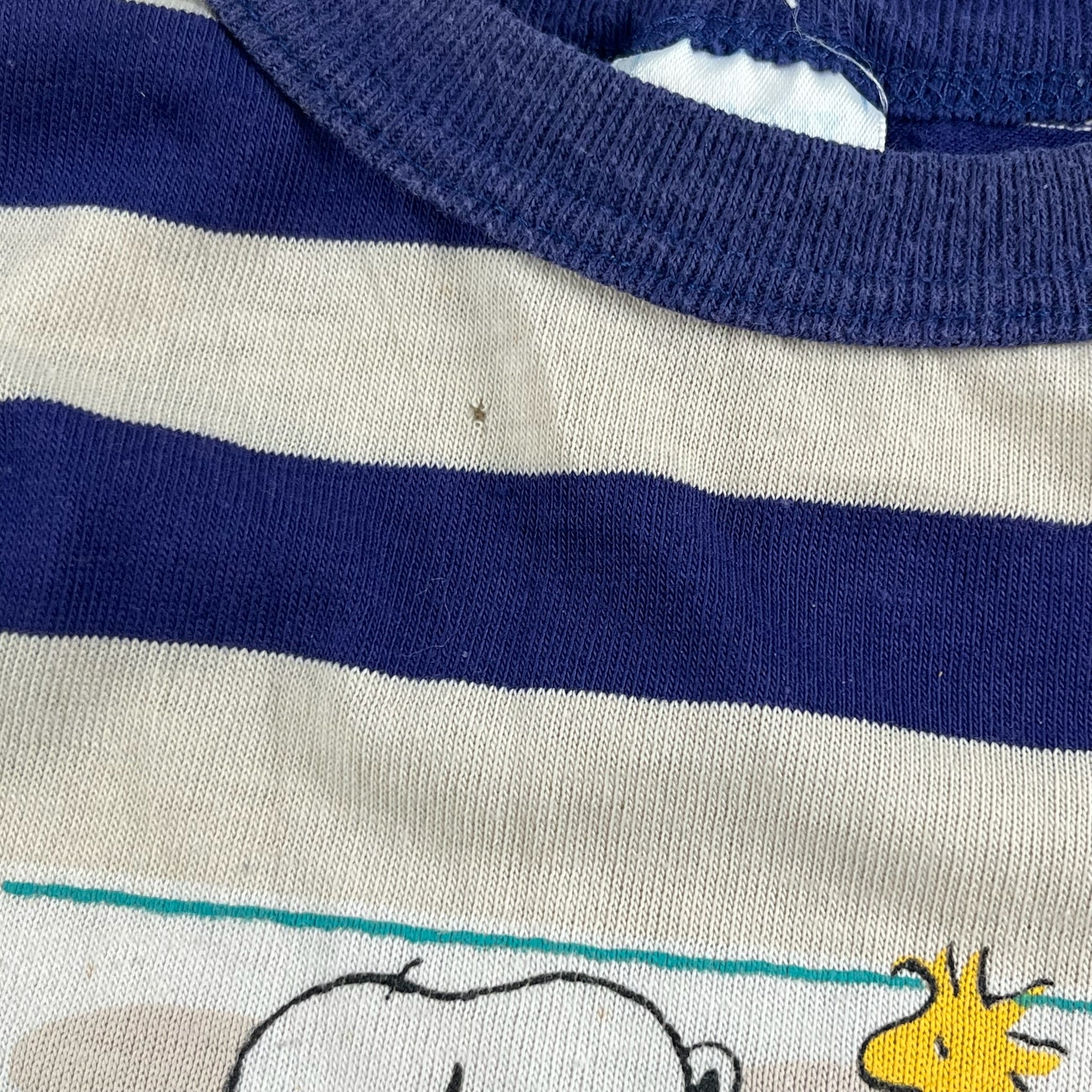 Vintage Snoopy & Woodstock Striped Muscle Tank 3T