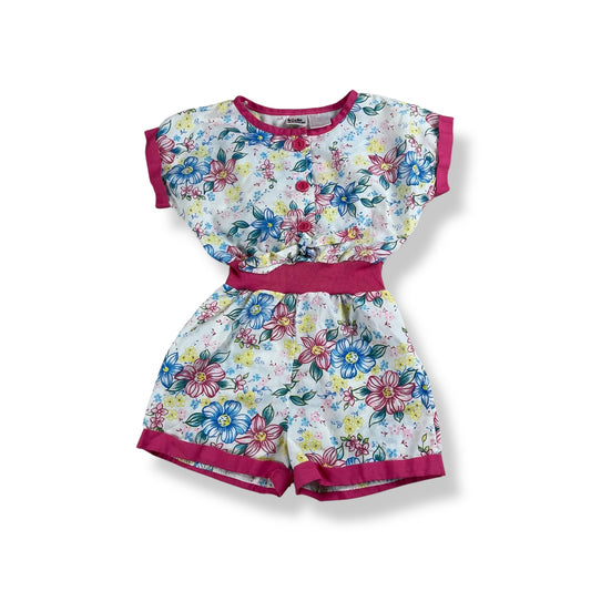 Vintage Floral Romper 4T