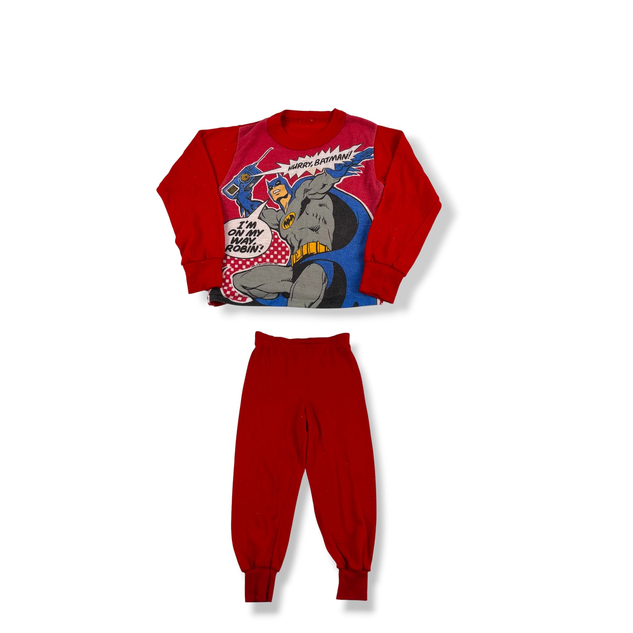 Vintage '87 Batman Pajama Set 2T