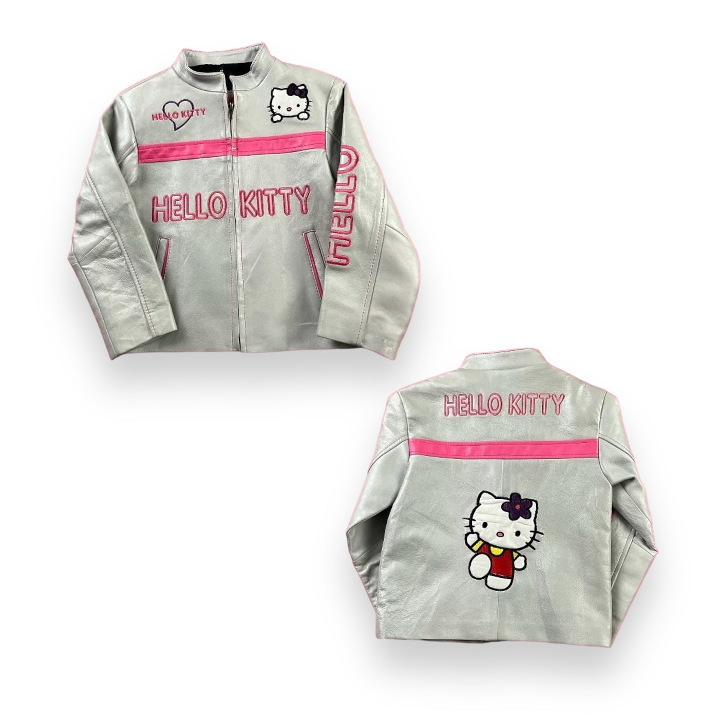 Y2K Hello Kitty Moto Jacket 4/5T