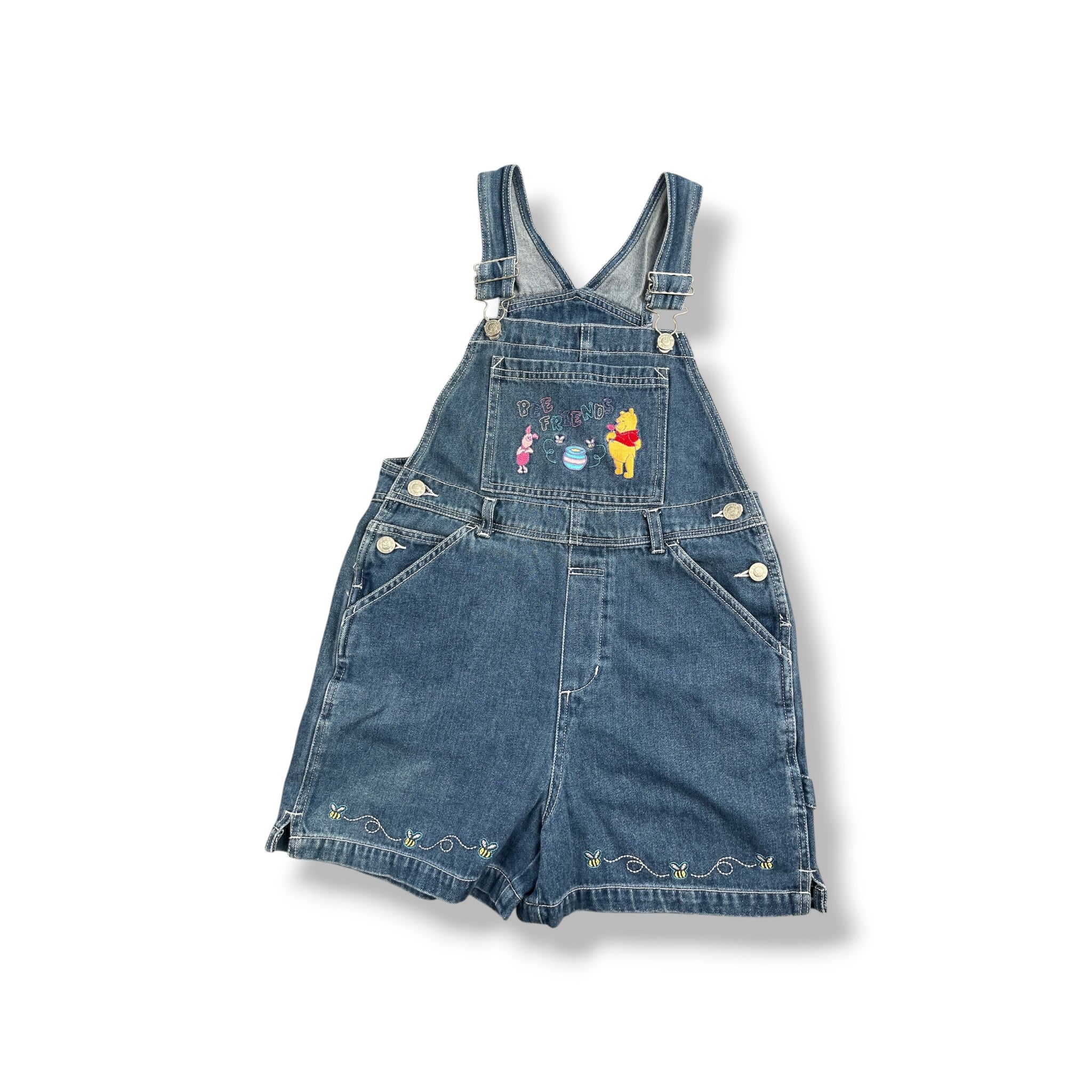Vintage Pooh Shortalls 10-12