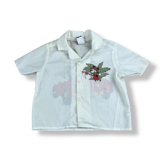 Vintage Mickey & Friends Button Up 18 Months