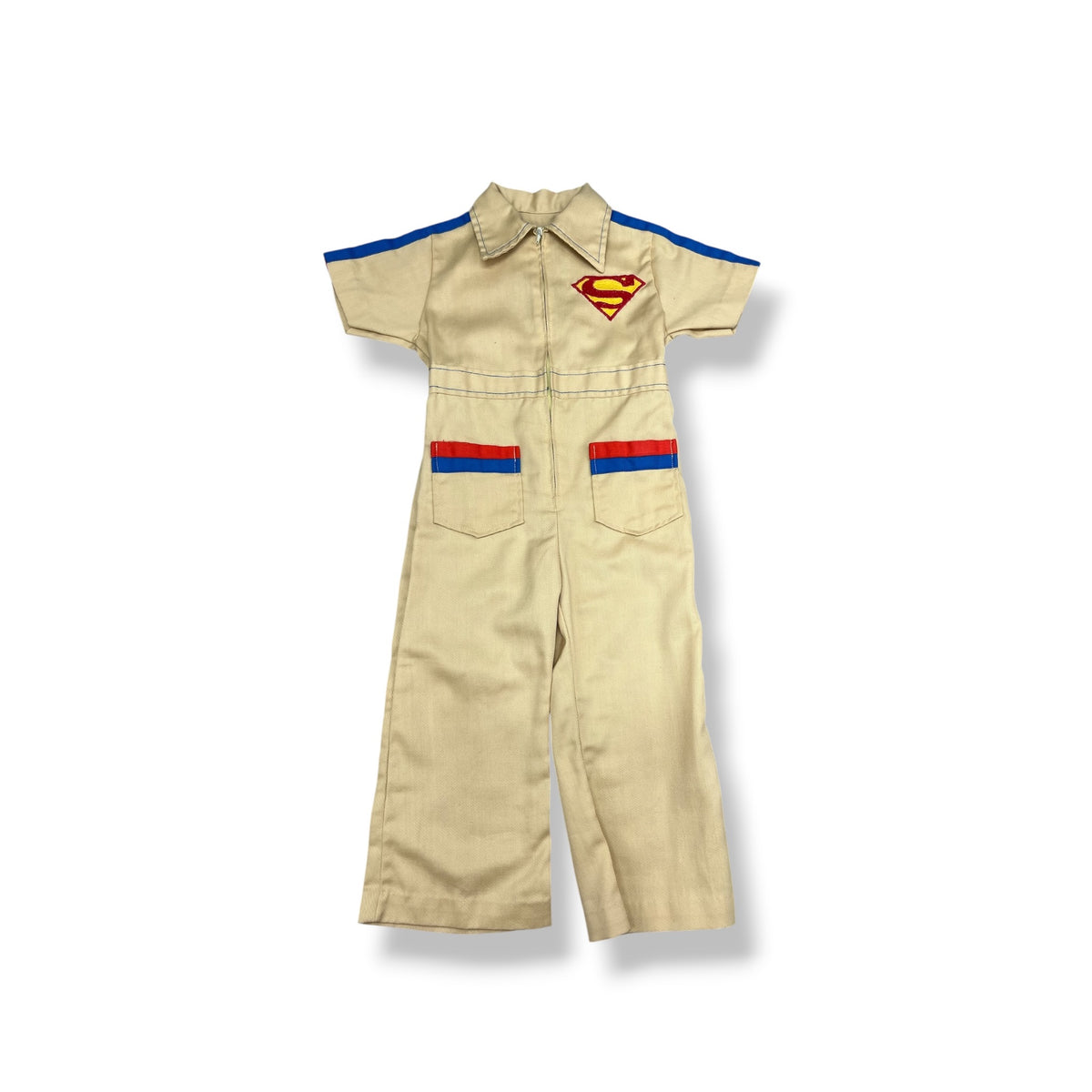 Vtg 70's Superman Coveralls 2T