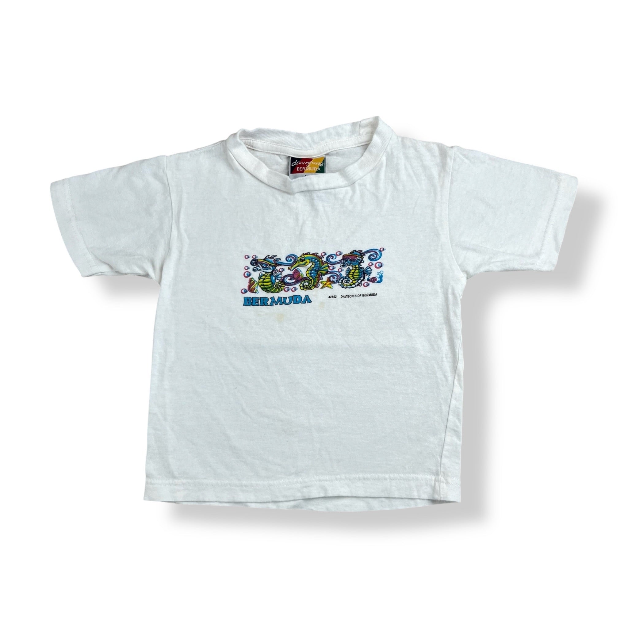 Vintage Bermuda Seahorses Destination T-Shirt 3T