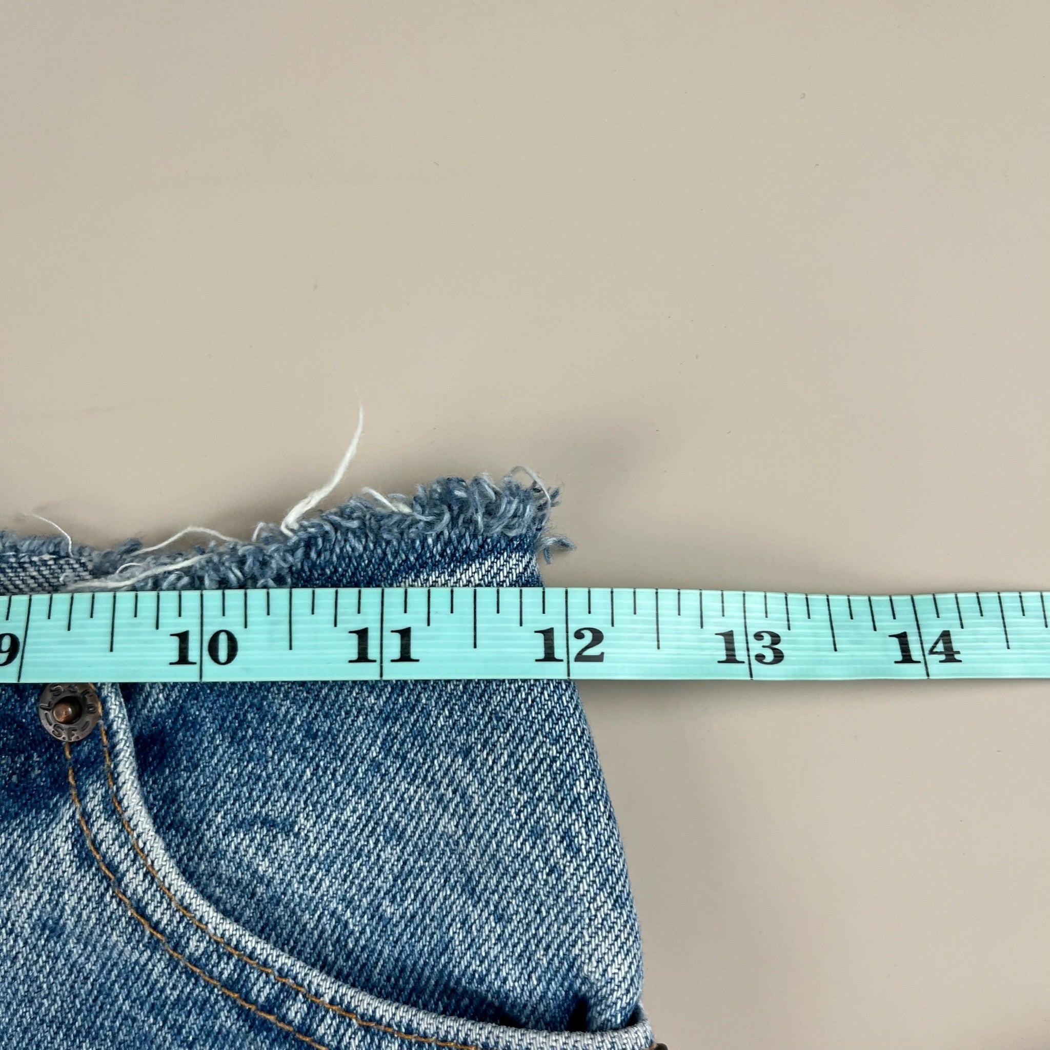 Vintage Upcycled Levi’s Jean Skirt 5/6