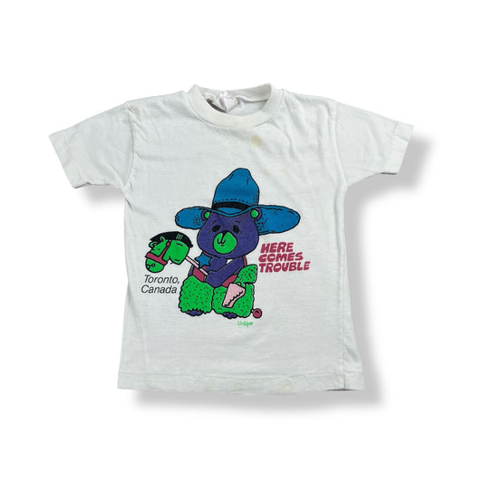 Vintage Toronto Here Comes Trouble  T-Shirt 24 Months