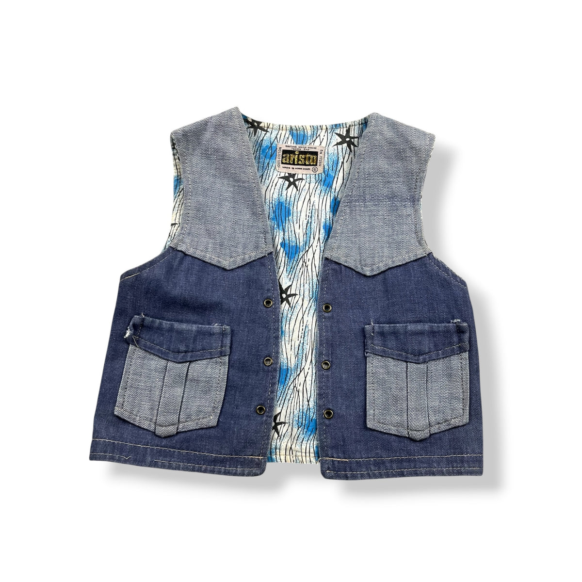 Vintage Denim Open Vest 18-24 Months