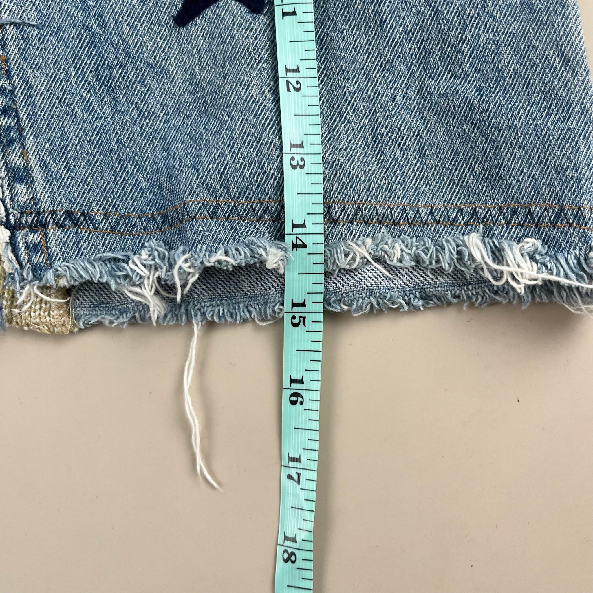Vintage Upcycled Levi’s Jean Skirt 5/6