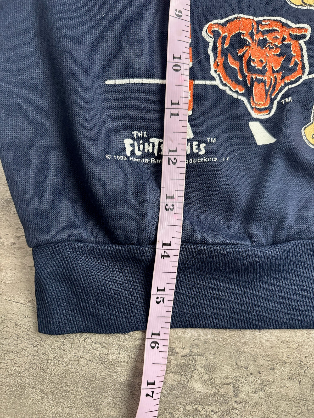 Vintage Flinstones Chicago Bears Crew 3T