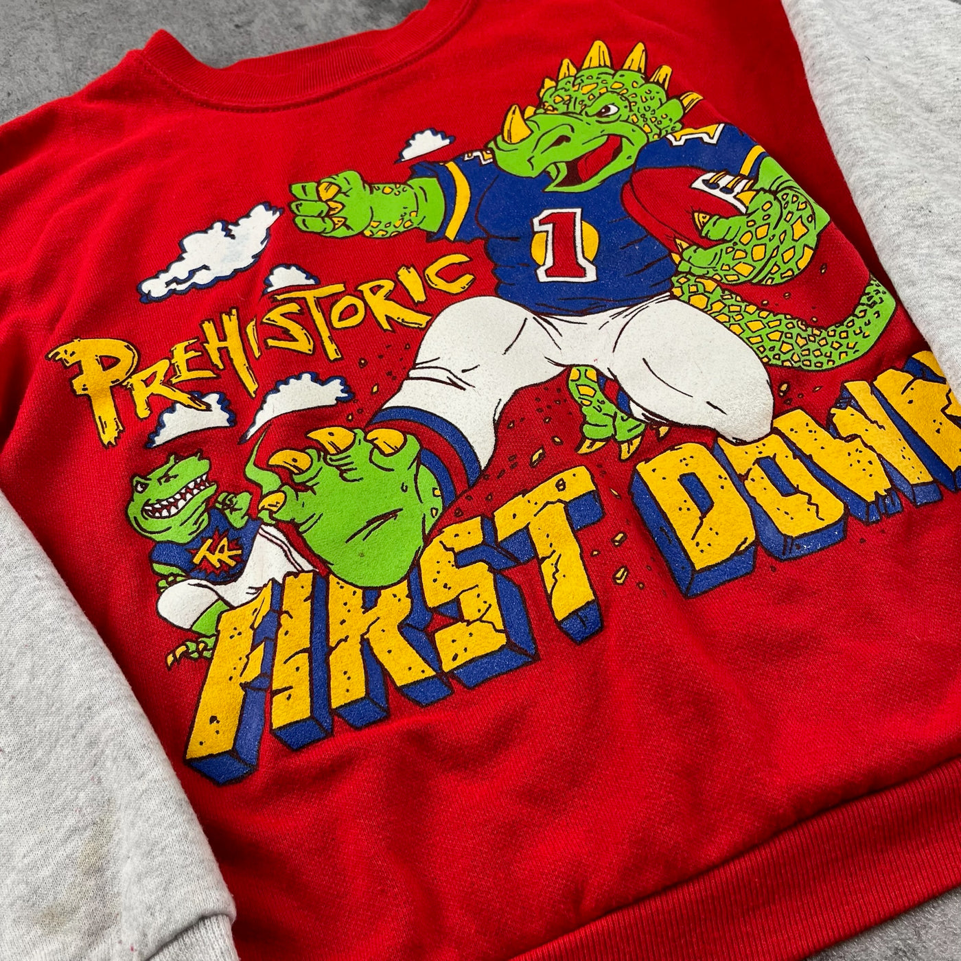 Vintage Dino Football Crewneck 6T