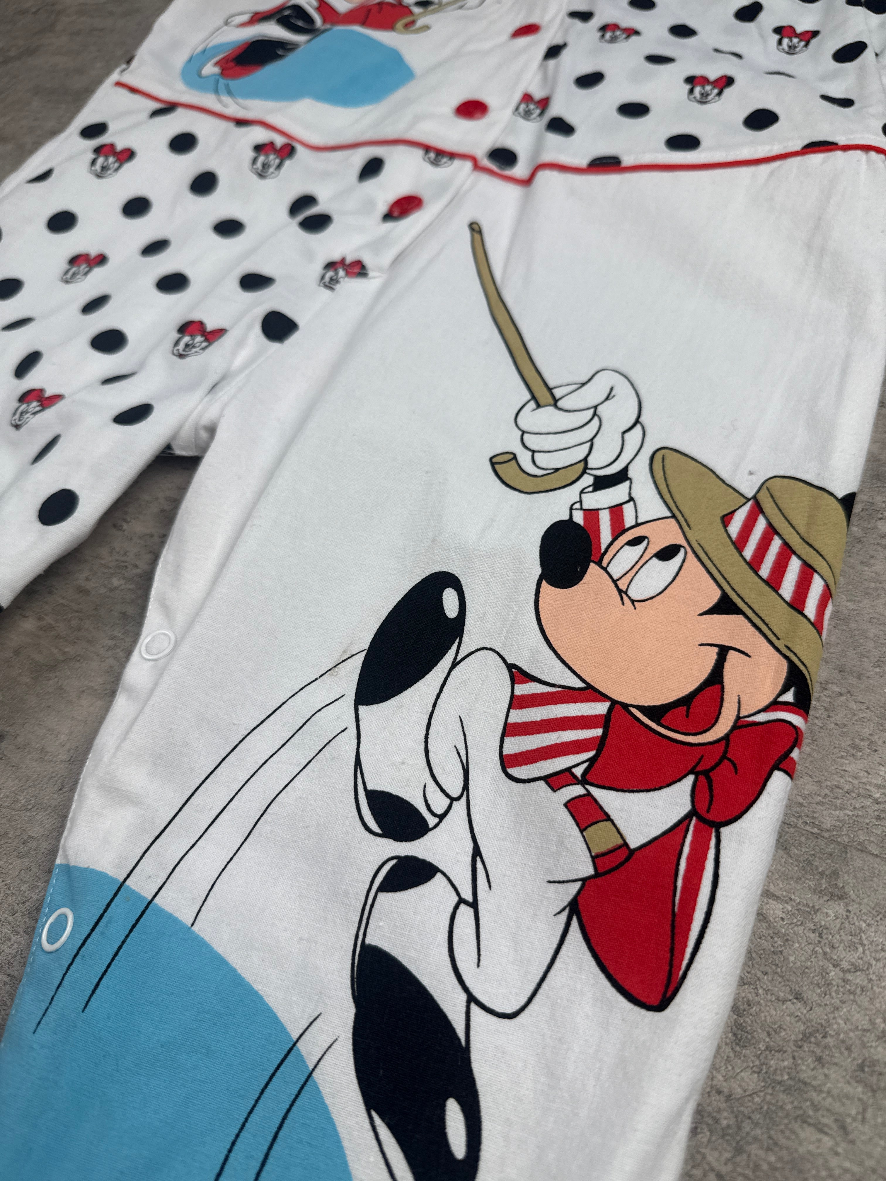 Vintage Disney Mickey & Minnie Romper 24 Mo