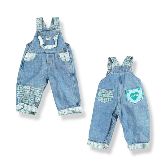 Vintage Guess Denim Overalls 12 Months