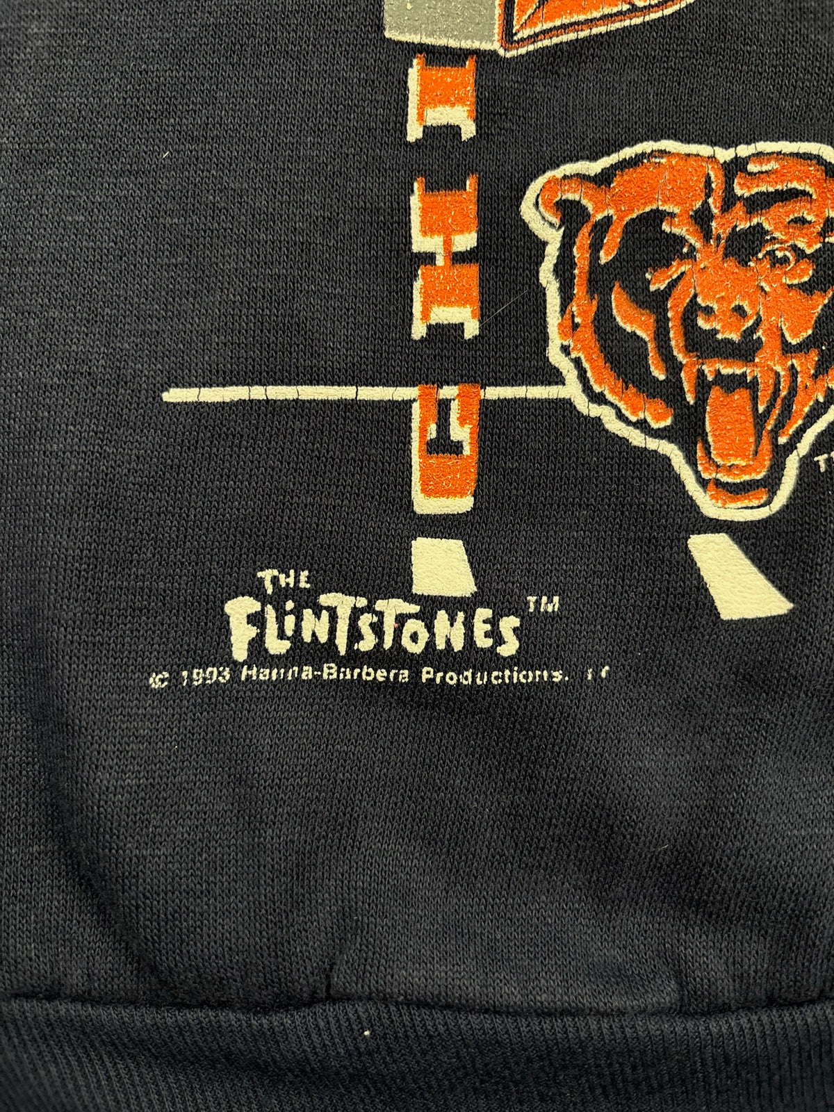 Vintage Flinstones Chicago Bears Crew 3T