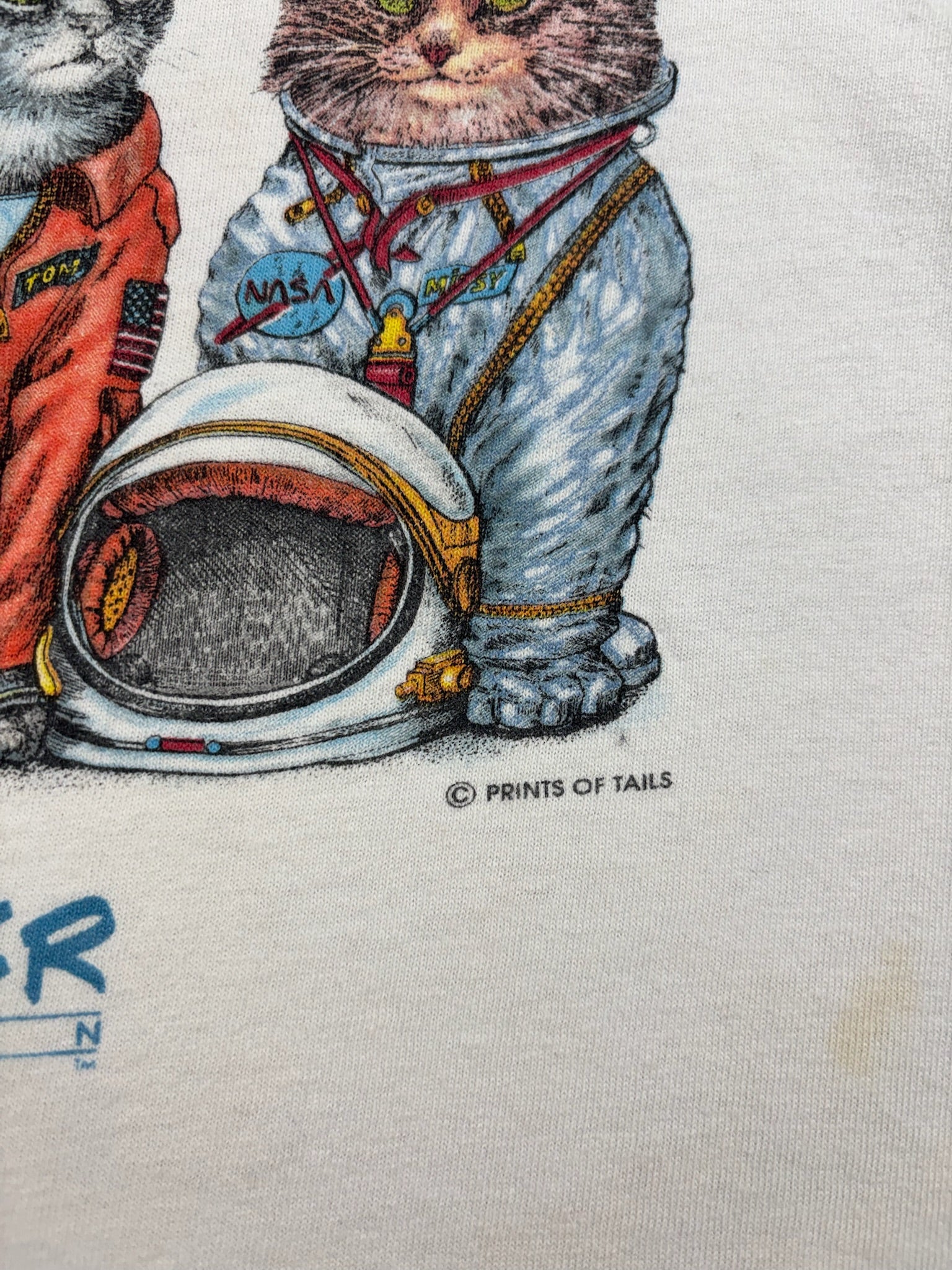Vintage Houston Space Center Cat Astronauts 5T
