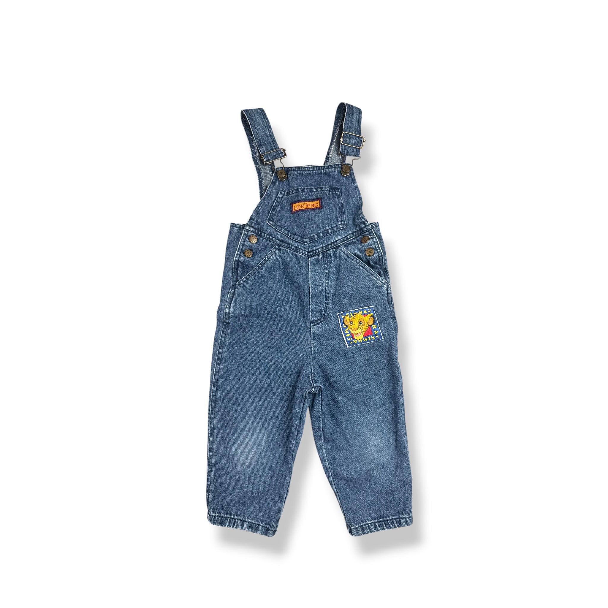 Vintage Simba Lion King Overalls 3T