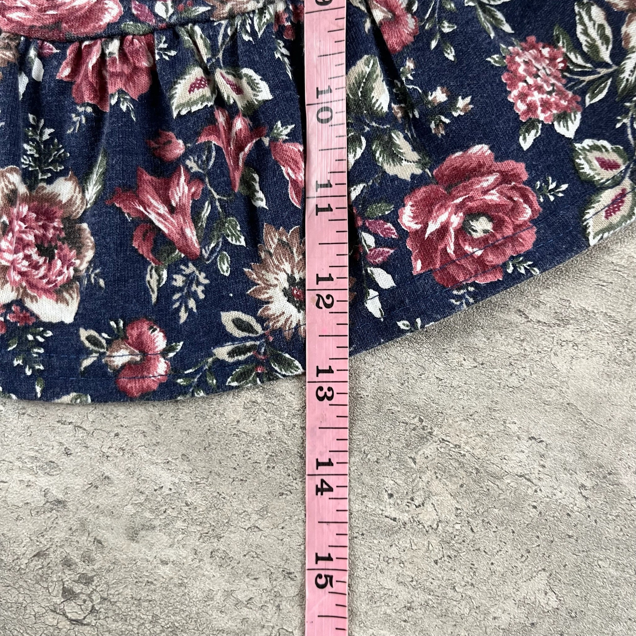 Vintage Floral Pelpum Top 2T