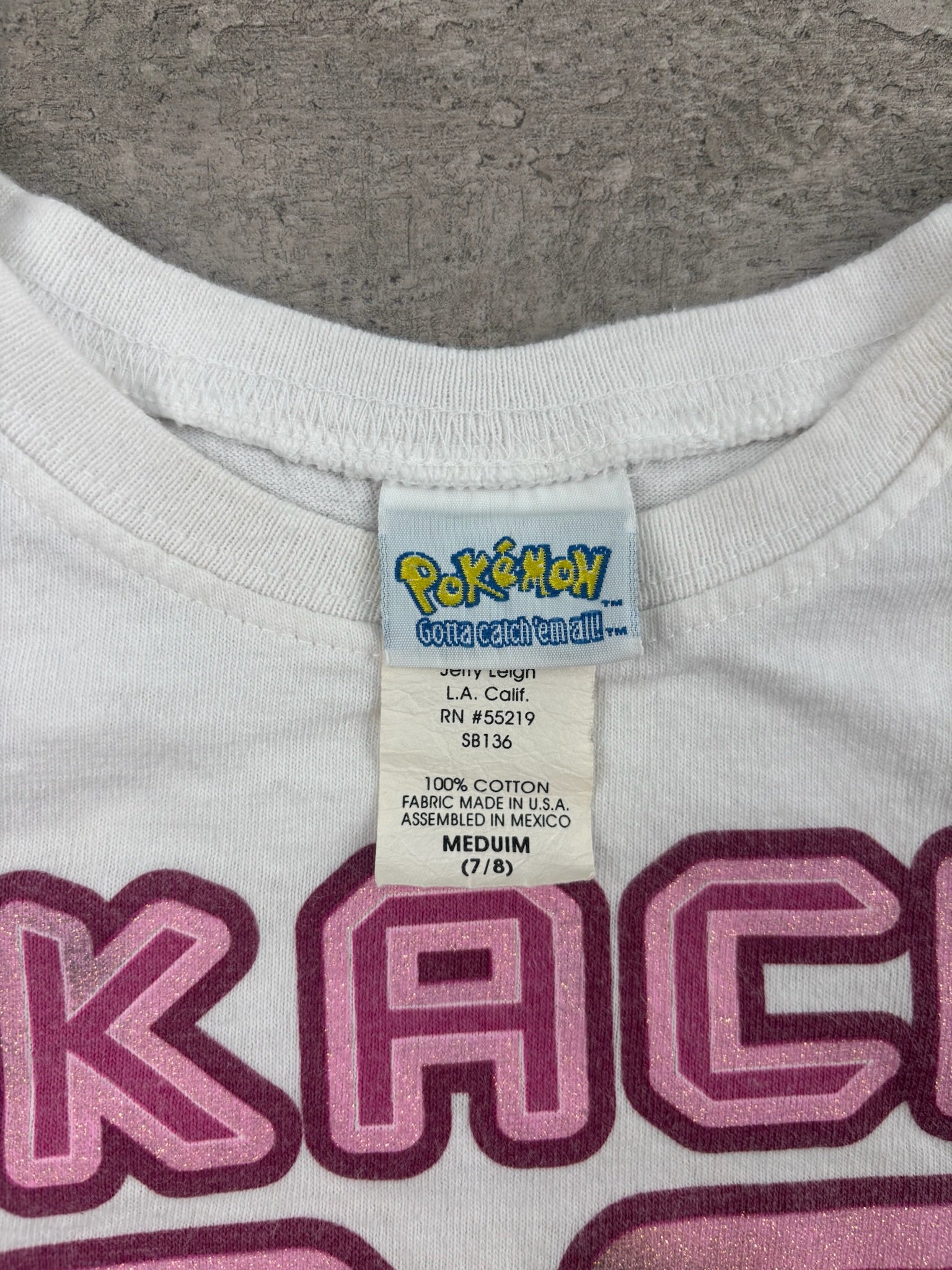 Vintage Pikachu Pokèmon 3/4T