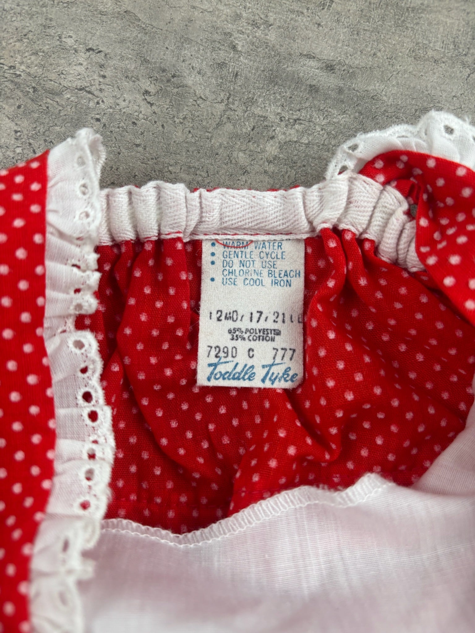Vintage Strawberry Romper 9-12 Months