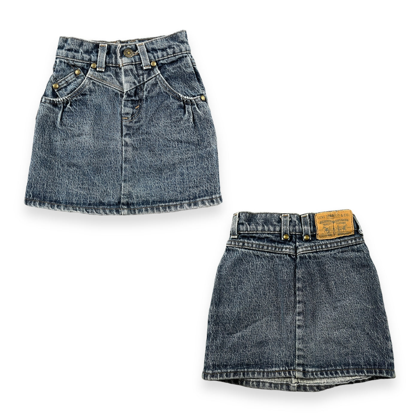 Vintage Denim Levis Skirt 4T