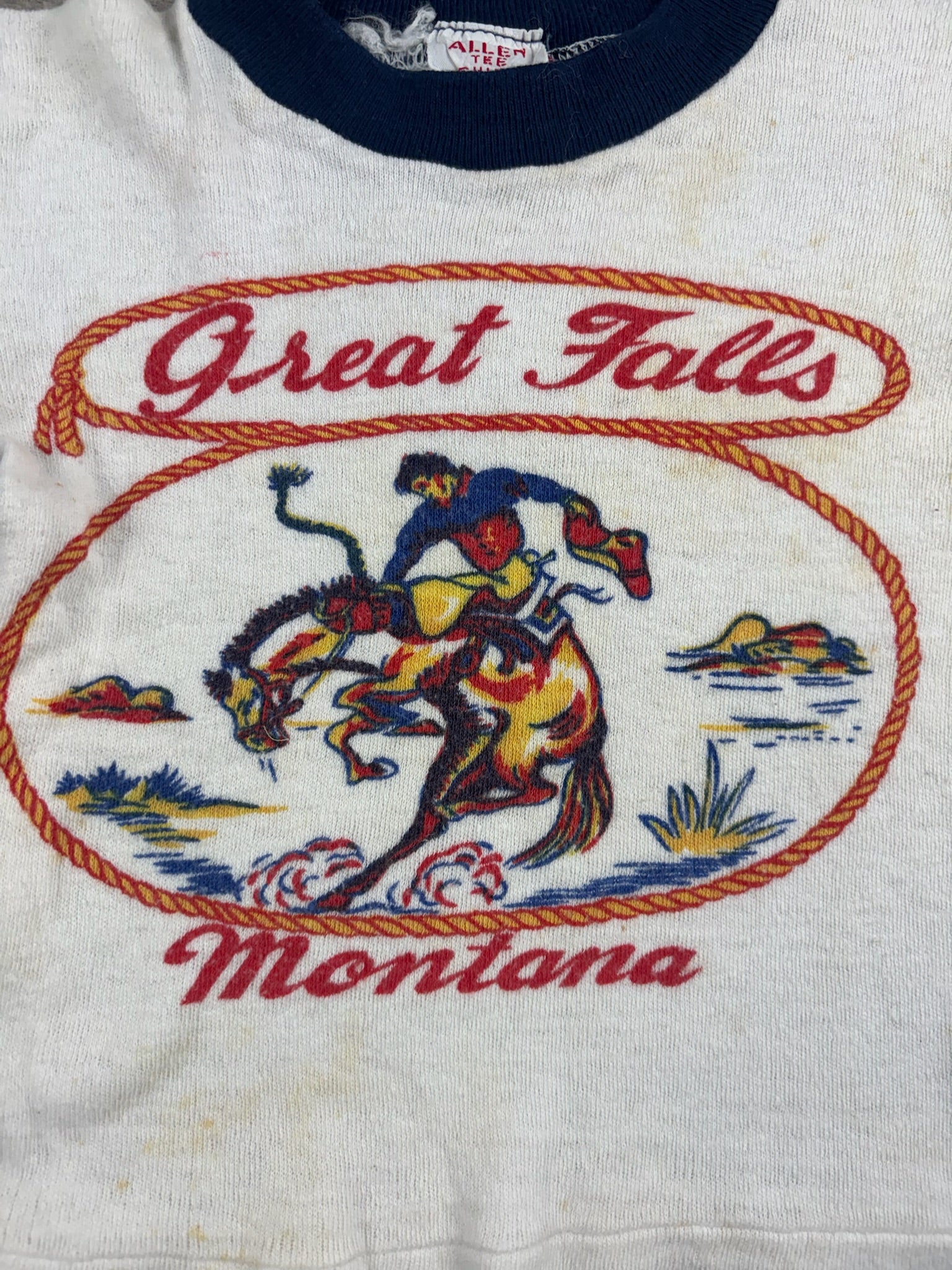 Vintage Montana Souvenir Ringer 9 Months