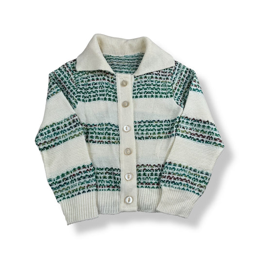 Vintage Striped Cardigan 4T