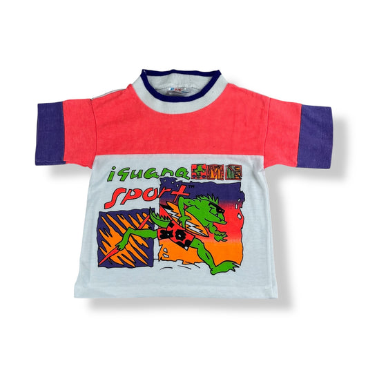 Vintage Neon Iguana  T-Shirt 24 Months