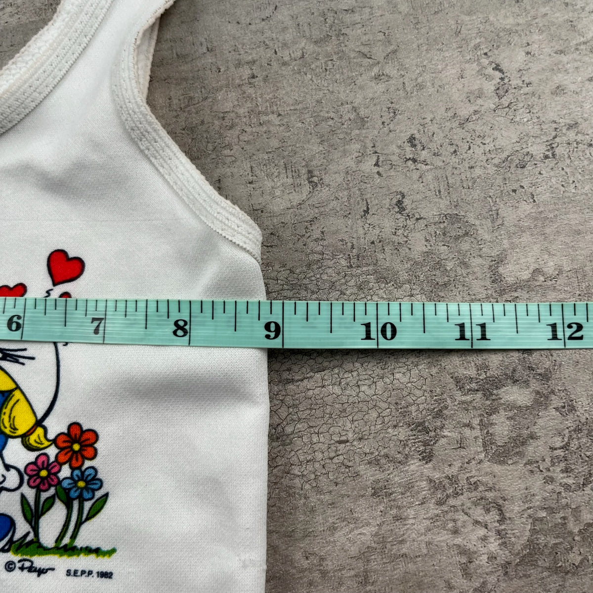 Vintage Smurf Tank 18M