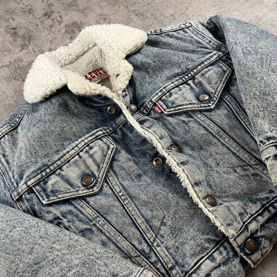 Vintage Levis Sherpa Denim Jacket 4/5T