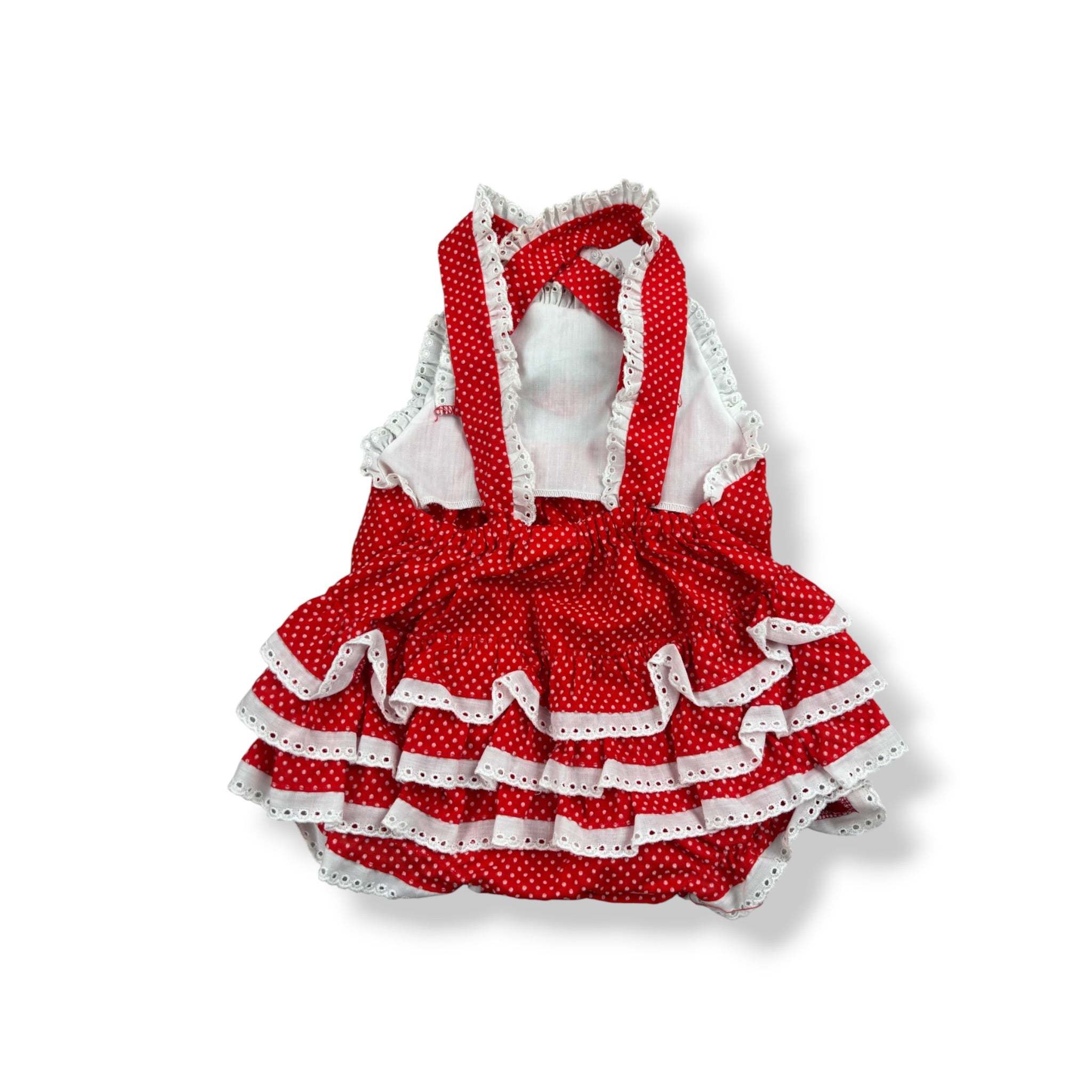 Vintage Strawberry Romper 9-12 Months