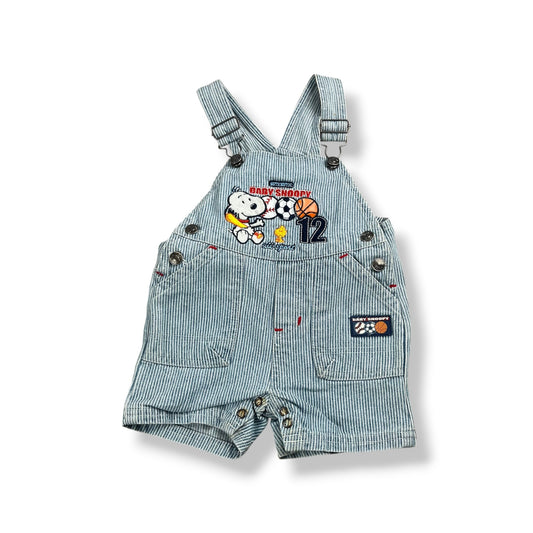 Vintage Baby Snoopy Shortalls 12-18  Months