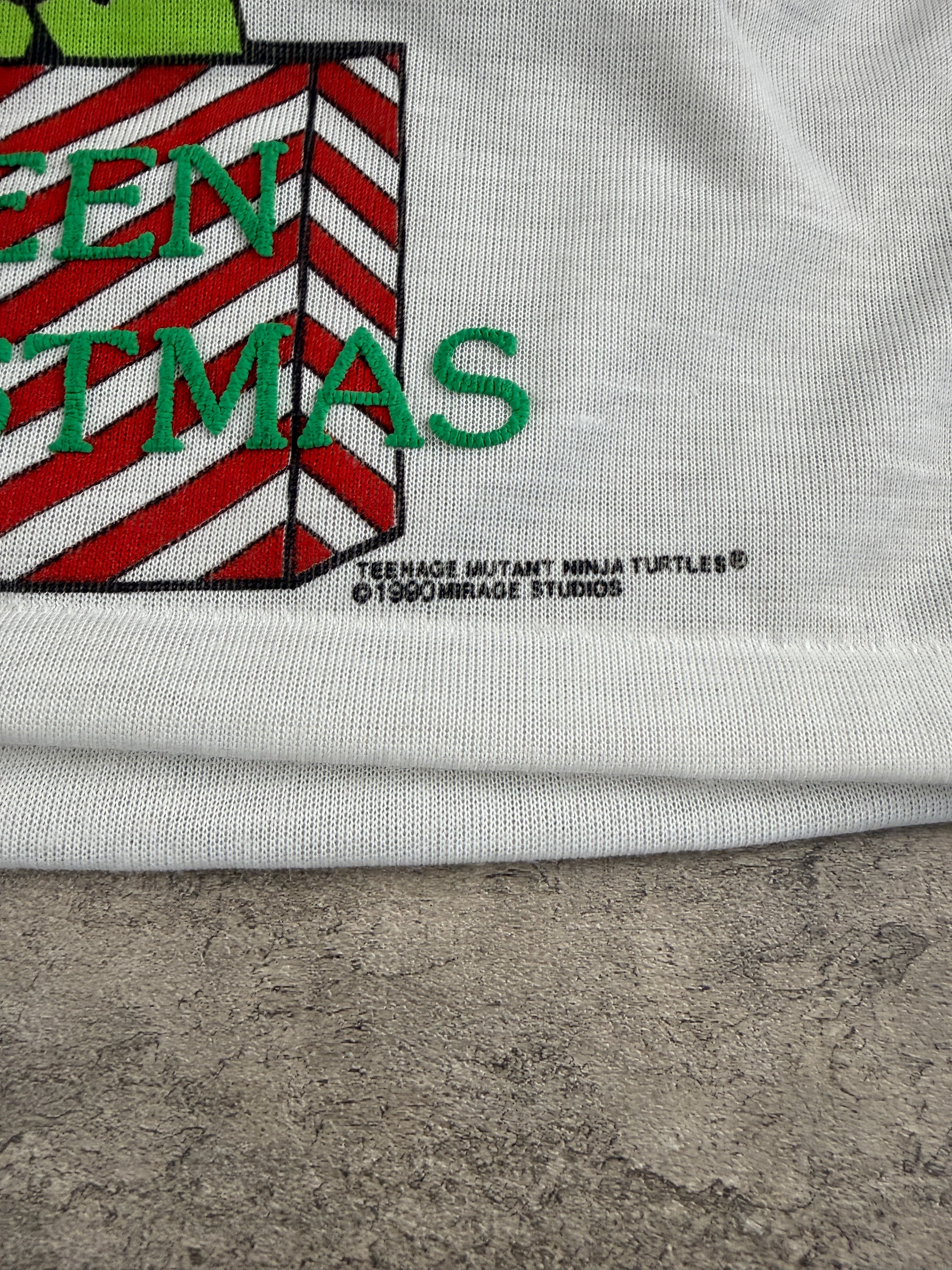 Vintage TMNT Christmas Long Sleeve PJ Top 12 Months