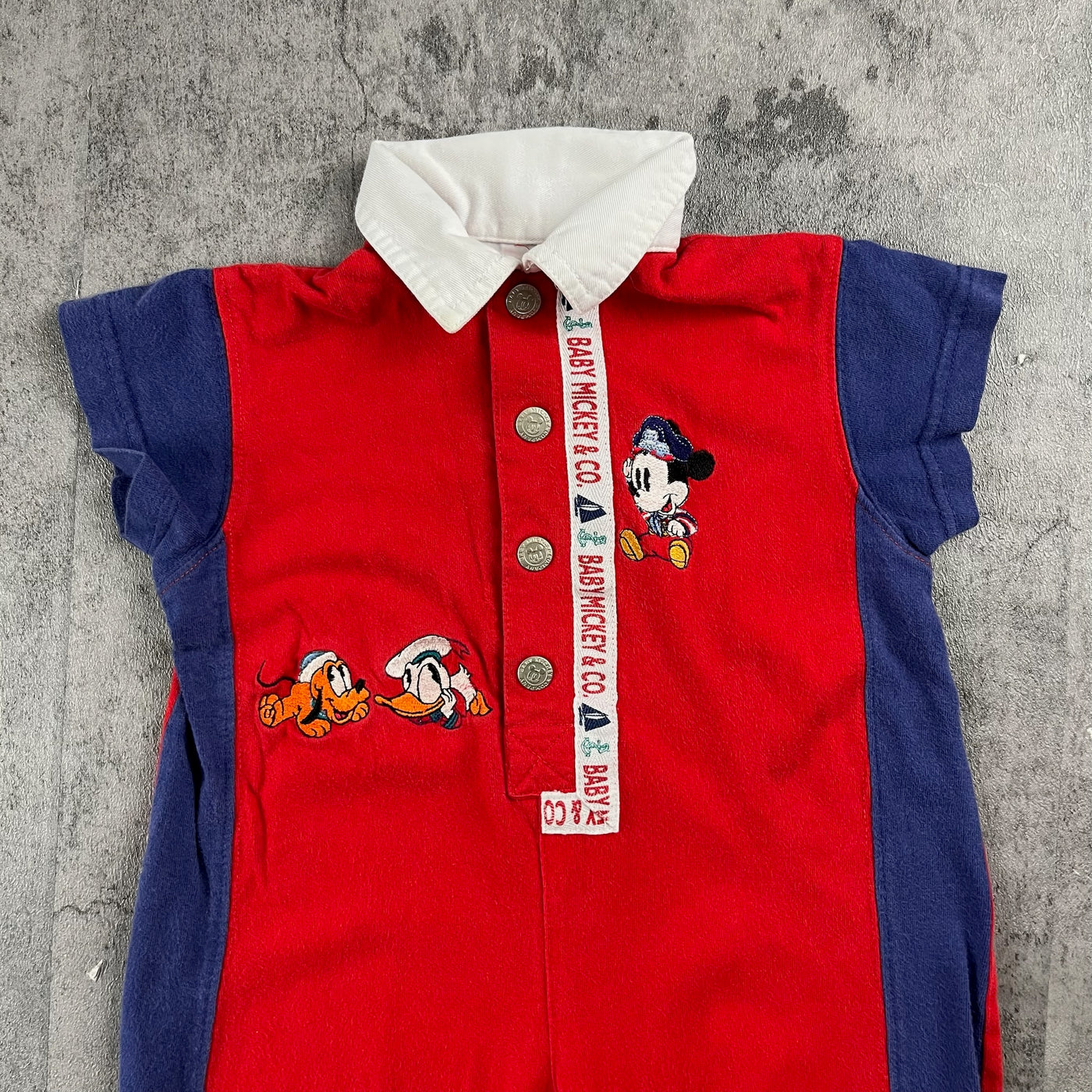 Vintage Disney Mickey & Friends Romper 9-12 Months