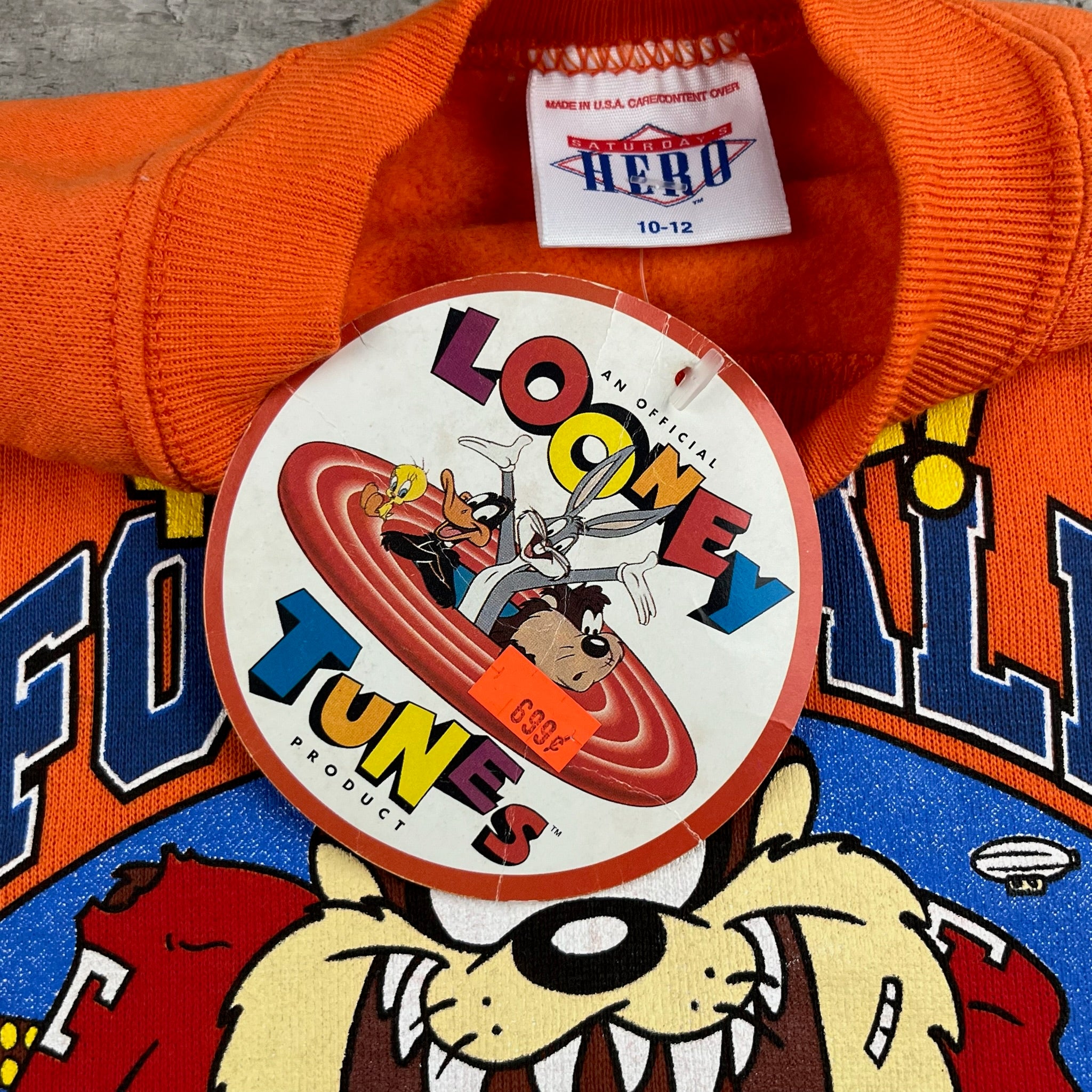 Vintage Deadstock Taz Crew 6x