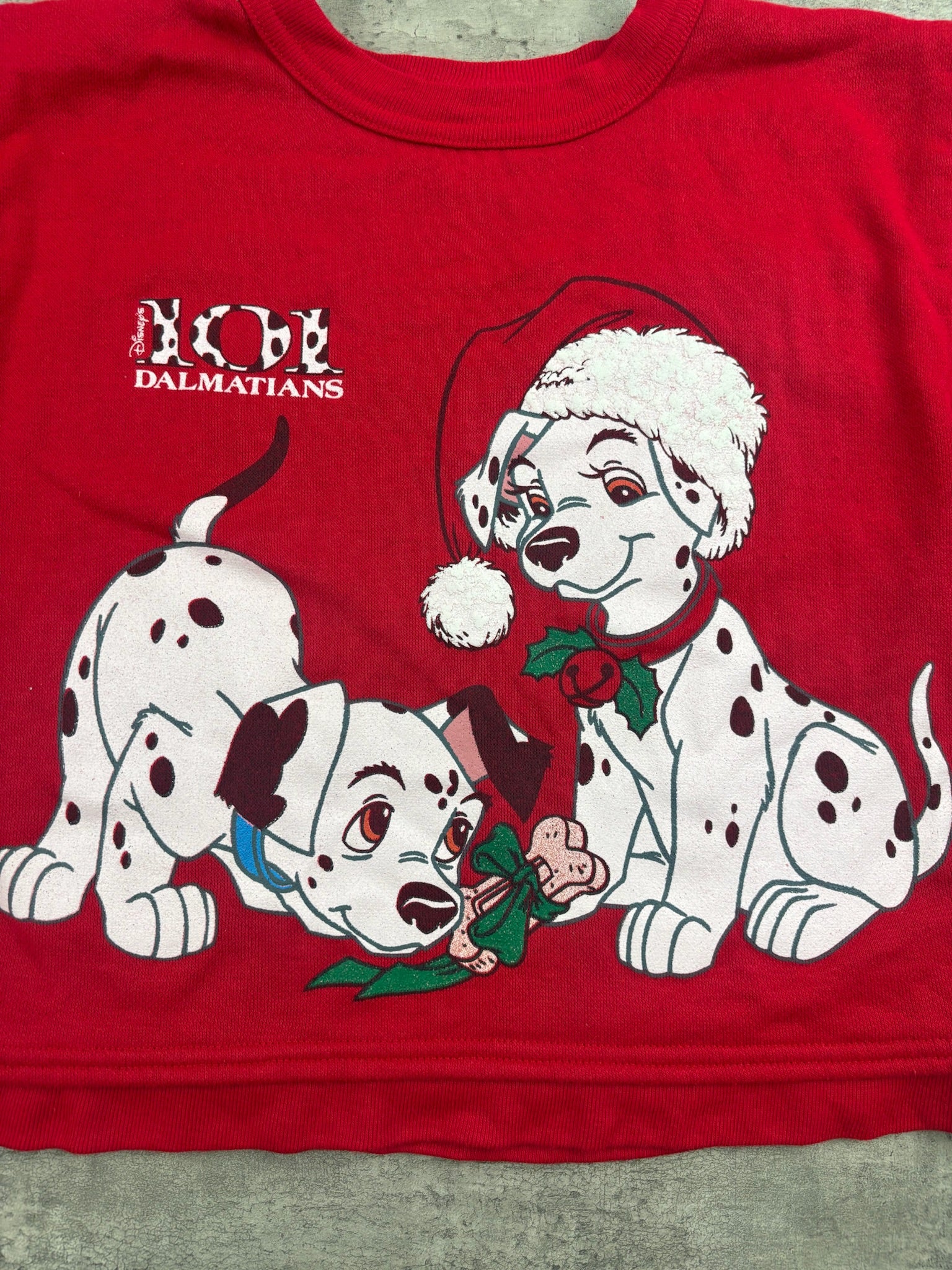 Vintage Christmas 101 Dalmatians Crewneck 4T