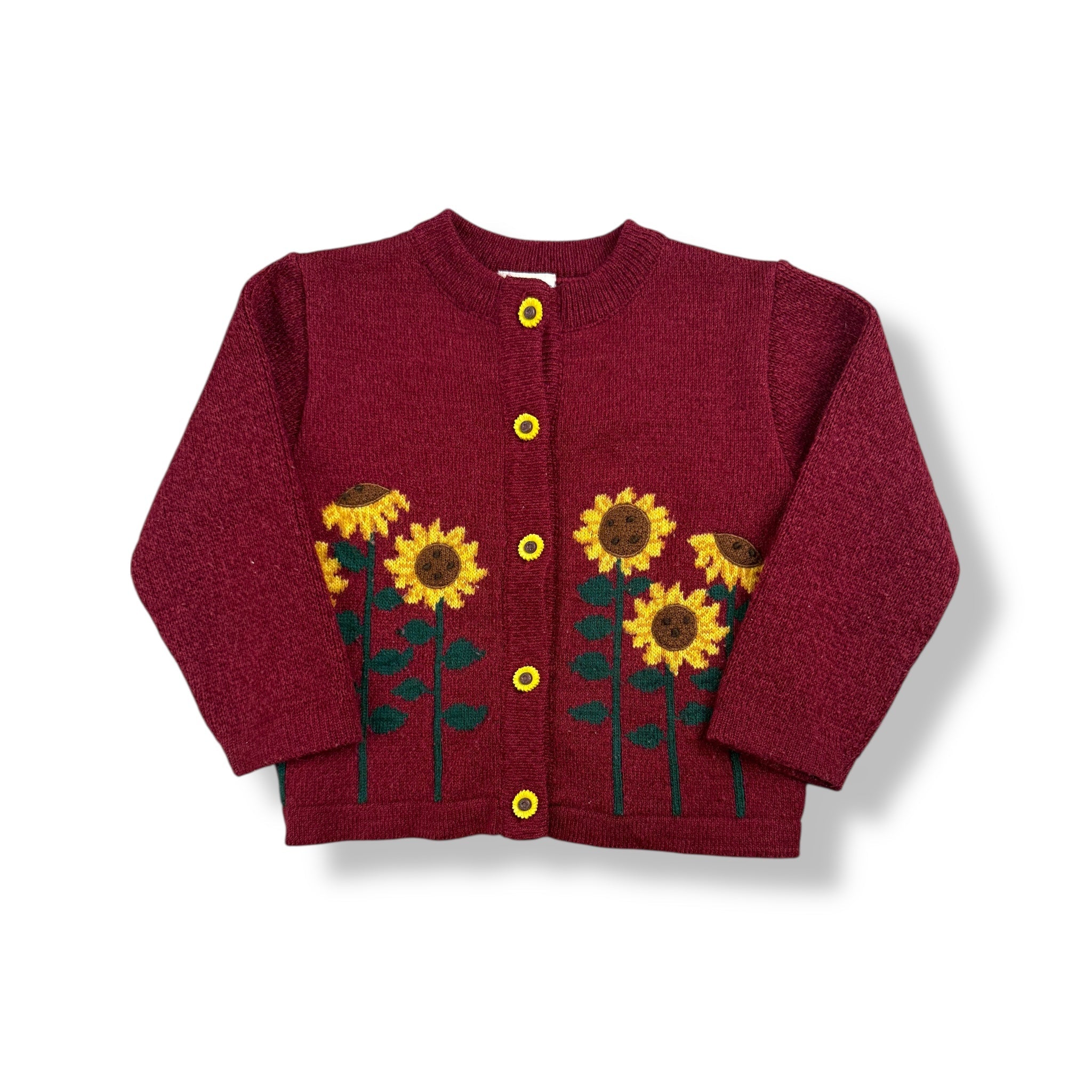 Vintage Sunflower Cardigan 3T