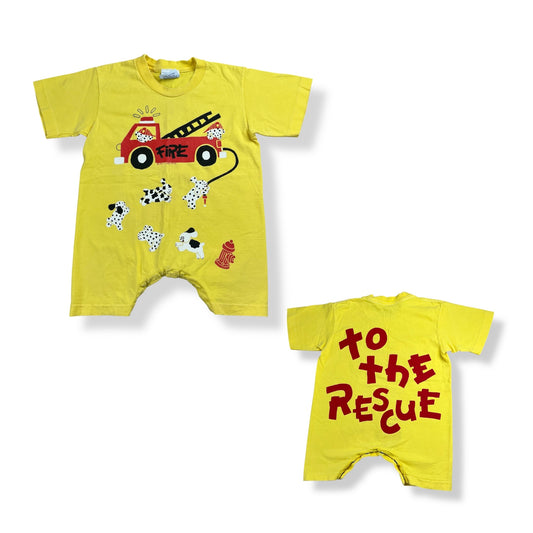 Vintage Fire Fighter Romper 18-24 Months