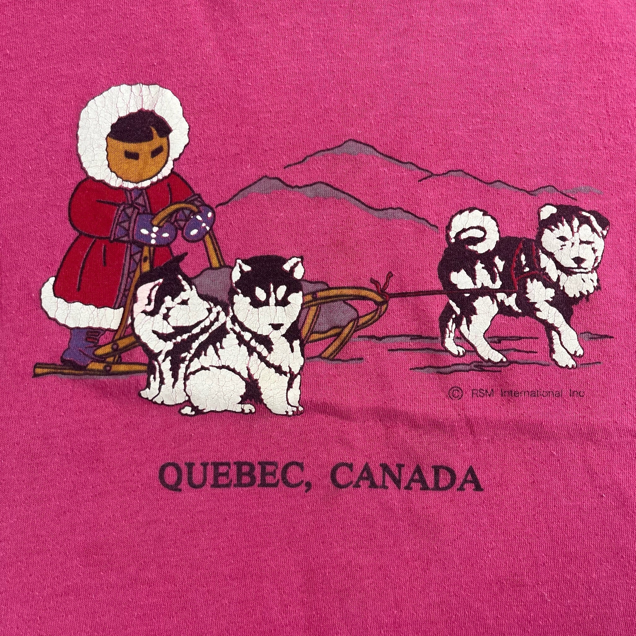 Vintage Quebec, Canada Souvenir T-Shirt 3T